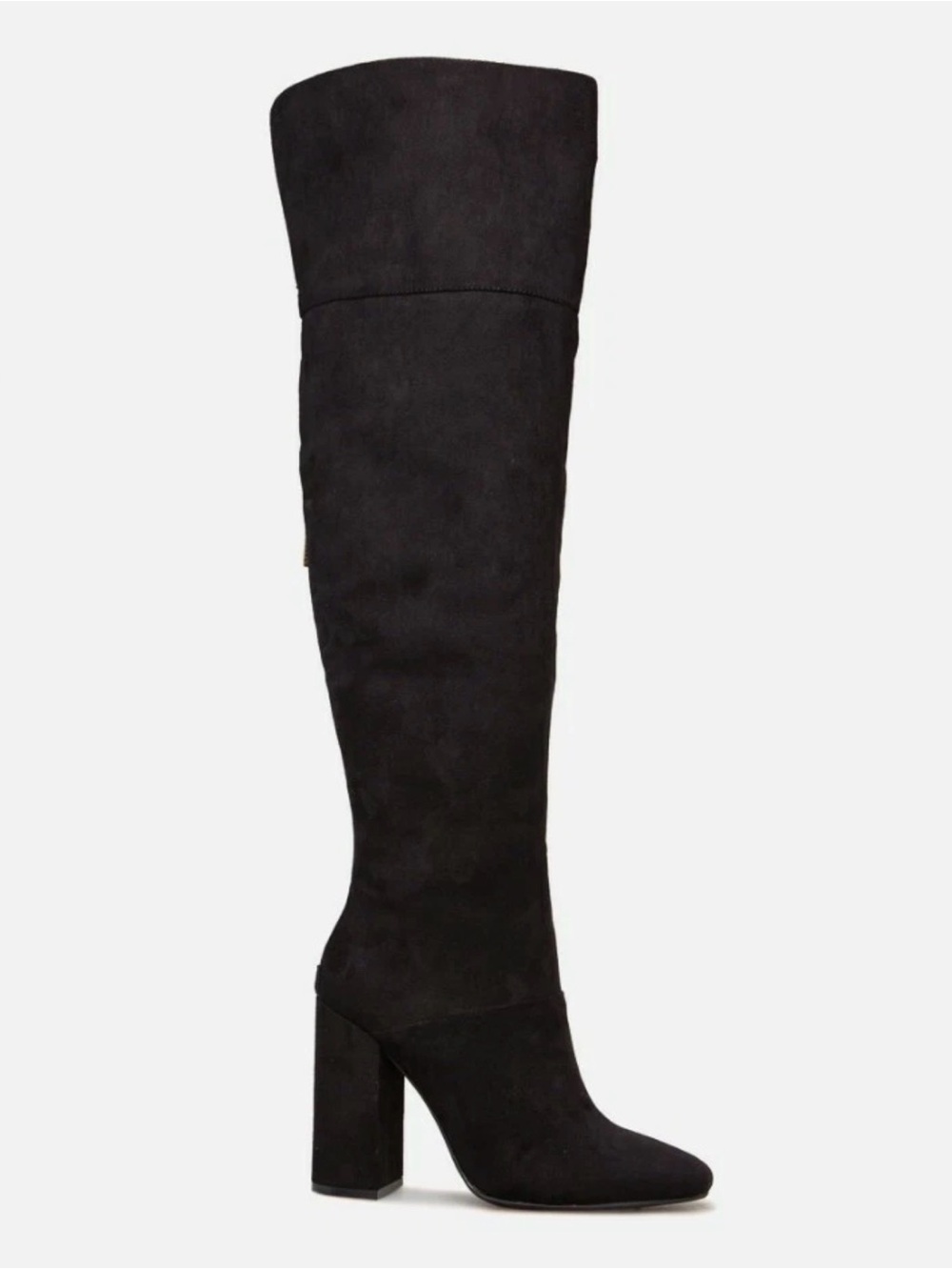 Over-the-Knee Block Heel Boot in Black 10